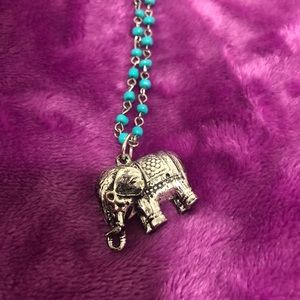 Long elephant necklace